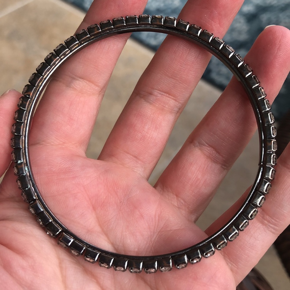 Rhinestone Bangle Bracelet - image 5